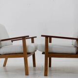 1960s Pair of Restored Armchairs, Denmark