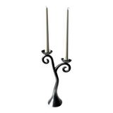 Aluminium candlestick / candelabrum, spiral design