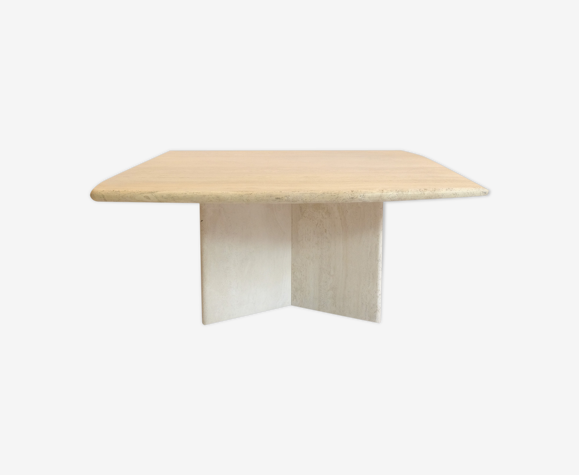 Table basse en travertin, Italie, 1970