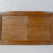 ancien petit Banc en bambou marche pied vintage