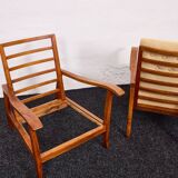Paire de fauteuils vintage – Attribués à Károly Nagy, Hongrie, années 1940