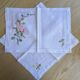 Set et sa serviette assortie Valombreuse Paris – motif Rose ancienne