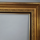Frame hollow edges wood gilded stucco gold leaf foliage 41x33 or 45x37 cm SB187