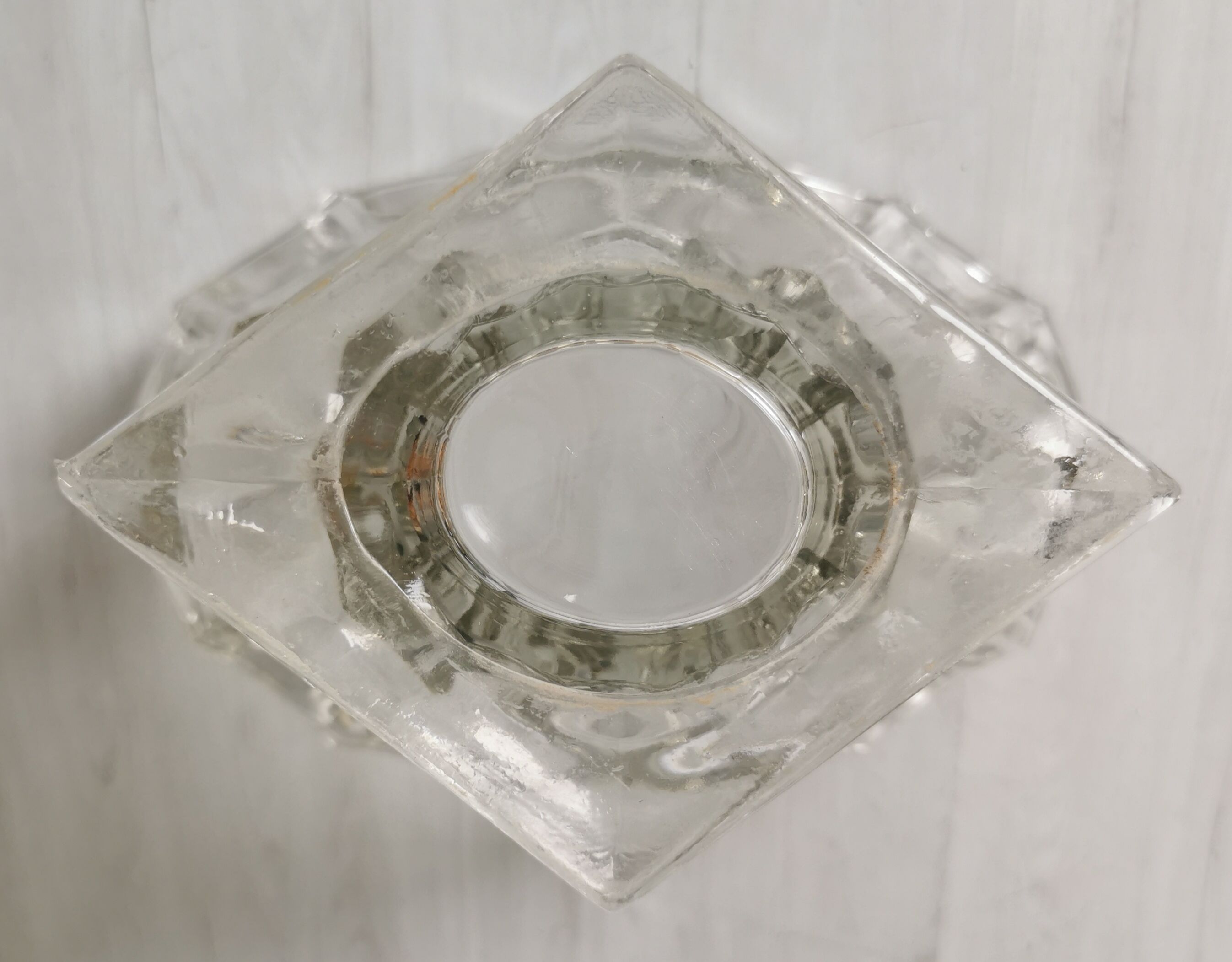 Glass cup on foot