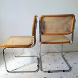 Pair of B32 Marcel Breuer cane chairs