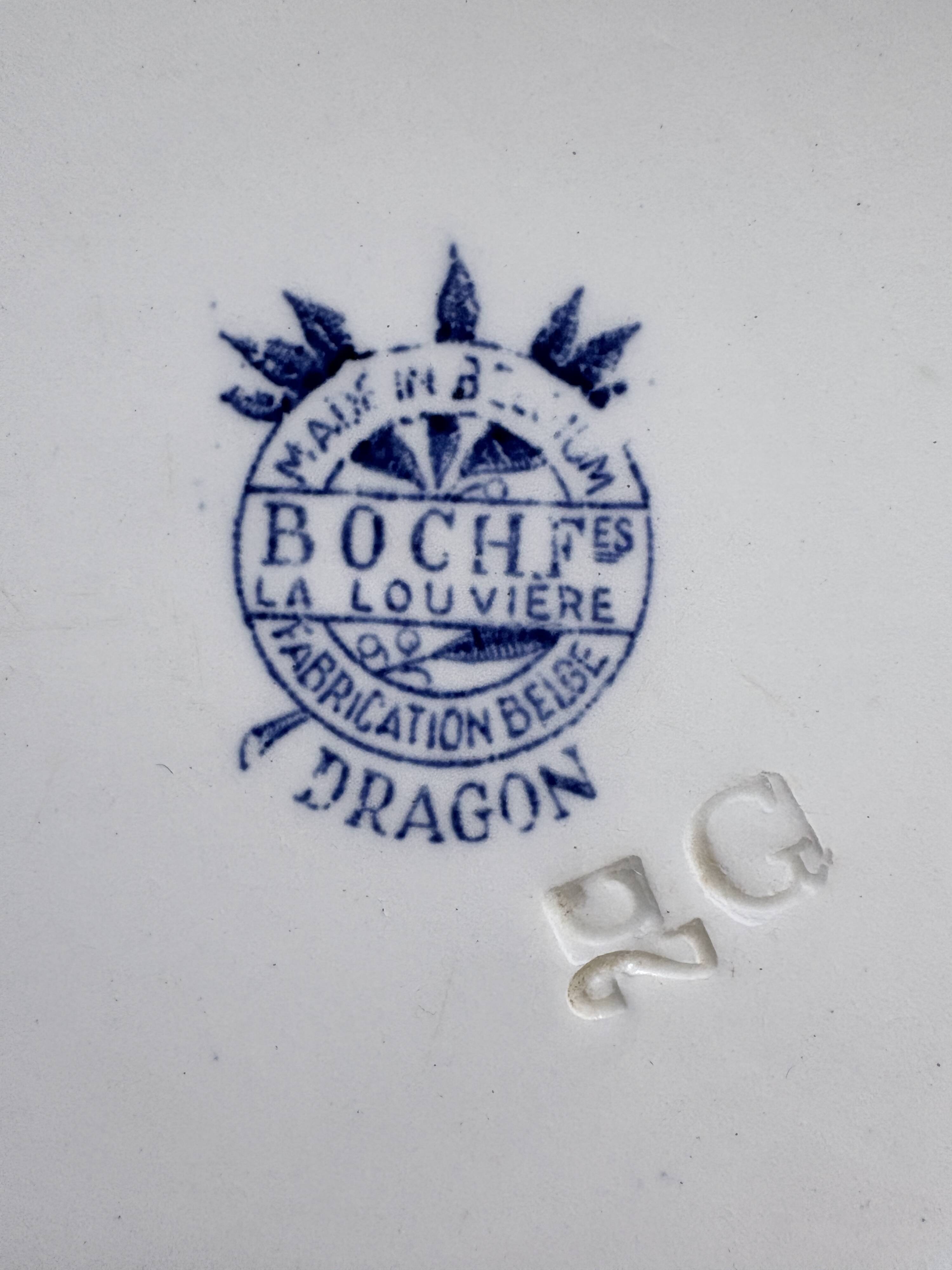Service Petit-Déjeuner Boch La Louvière – Modèle Dragon Bleu