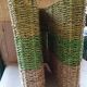 Scandinavian-style braided straw magazine door