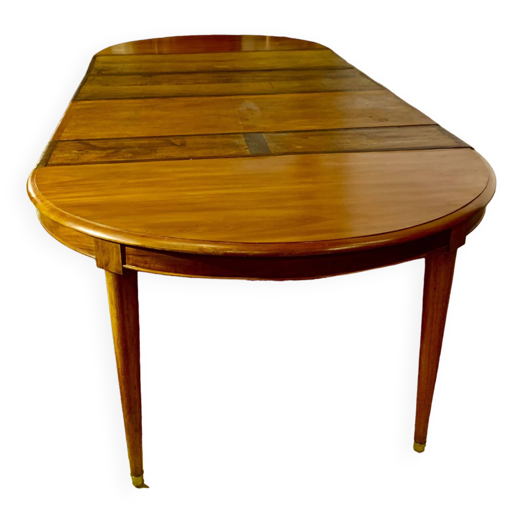 Oval table with 4 extensions, Louis XVI style, 10/12 people