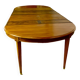 Oval table with 4 extensions, Louis XVI style, 10/12 people