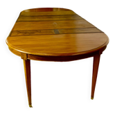 Oval table with 4 extensions, Louis XVI style, 10/12 people