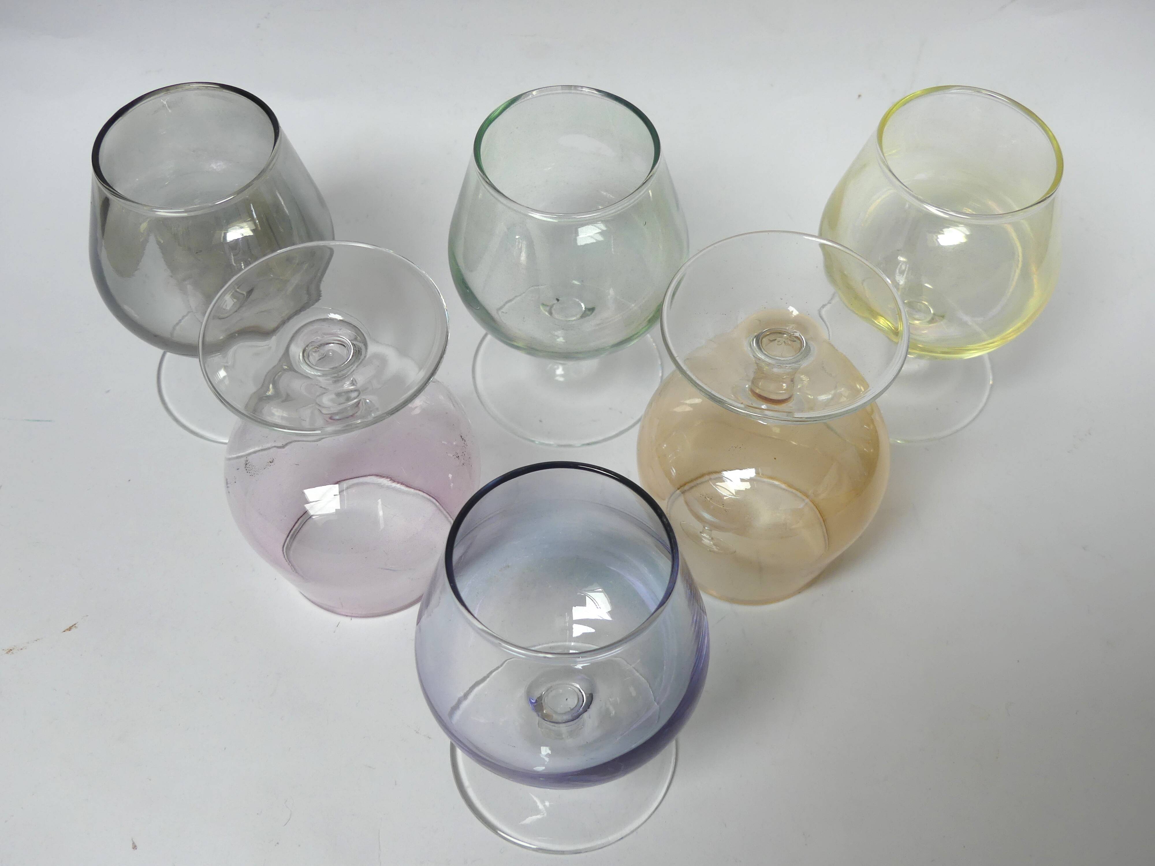 6 Luminarc cognac glasses