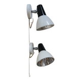 2 Philips wall sconces, 1960s-70s
