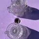 Lot - 2 Antique ewers from the 1900s in molded crystal