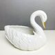 Lot de deux pots de fleur vintage cygne
