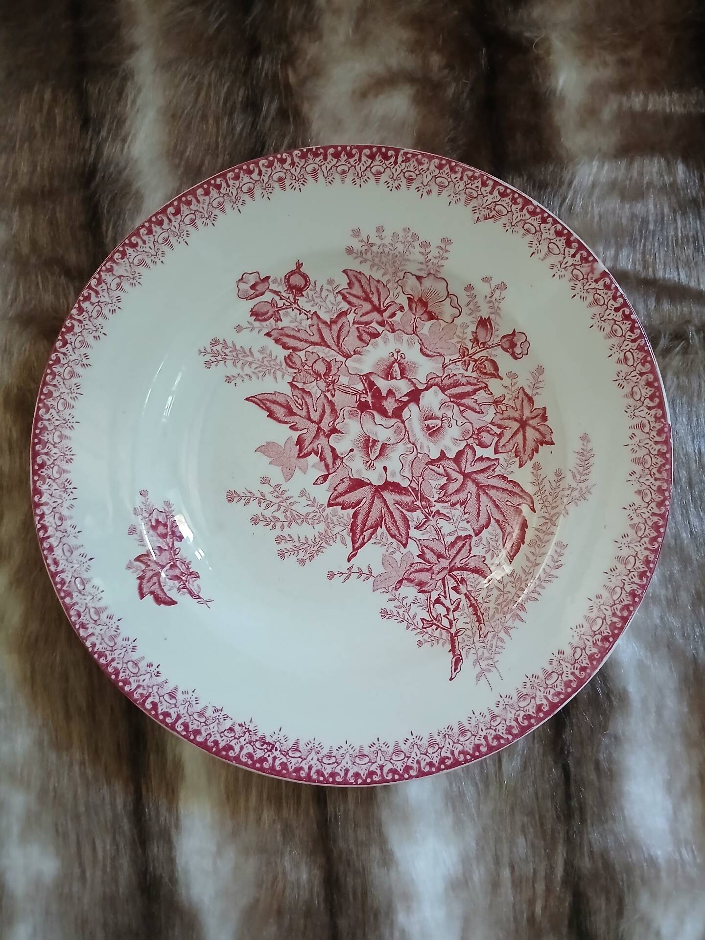 6 assiettes creuses anciennes en Terre de fer