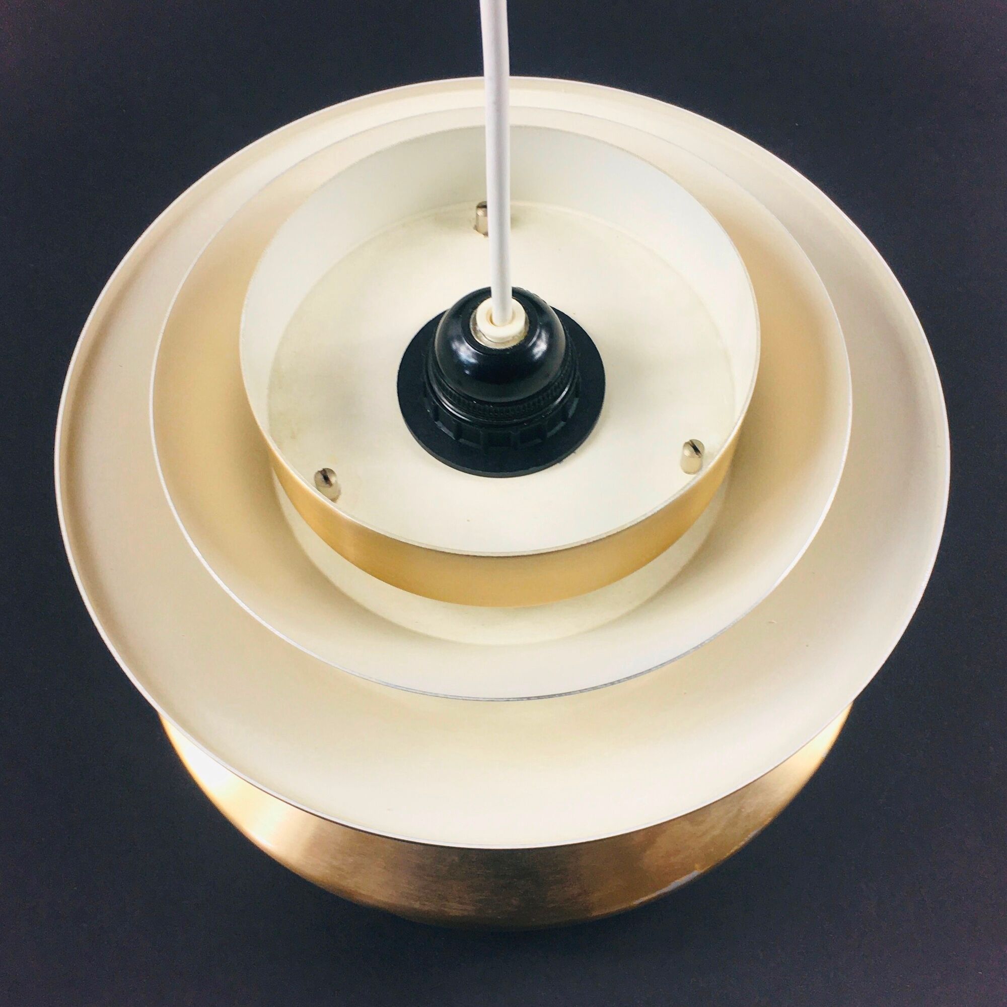Mid-Century Labelled Trava Ceiling or Pendant Lamp by Carl Thore for Granhaga, Sweden, 1970s