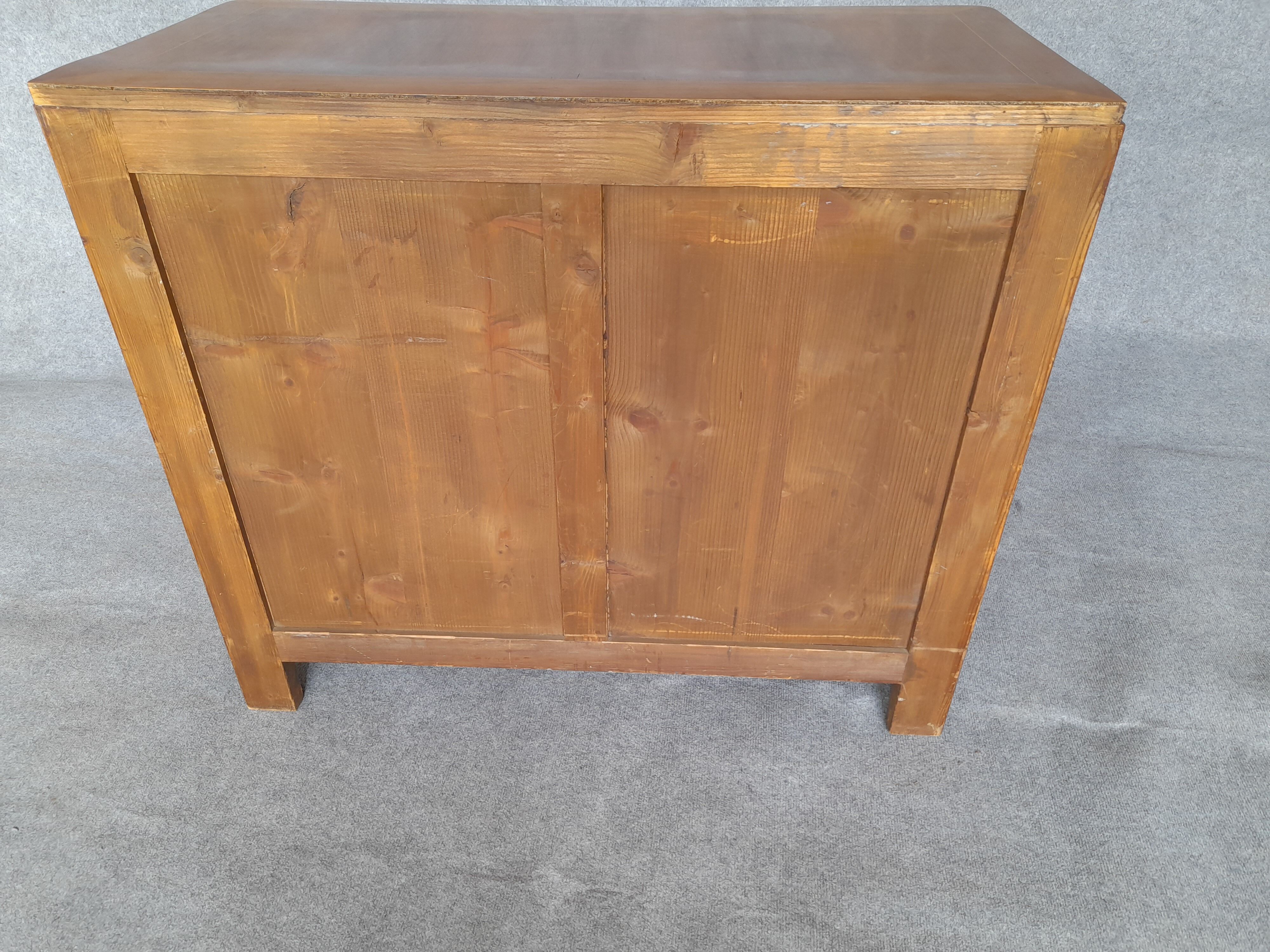 Art Deco chest of drawers (1930-1940) in walnut