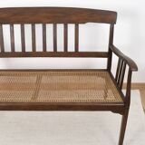 Stella cane bench, stamped