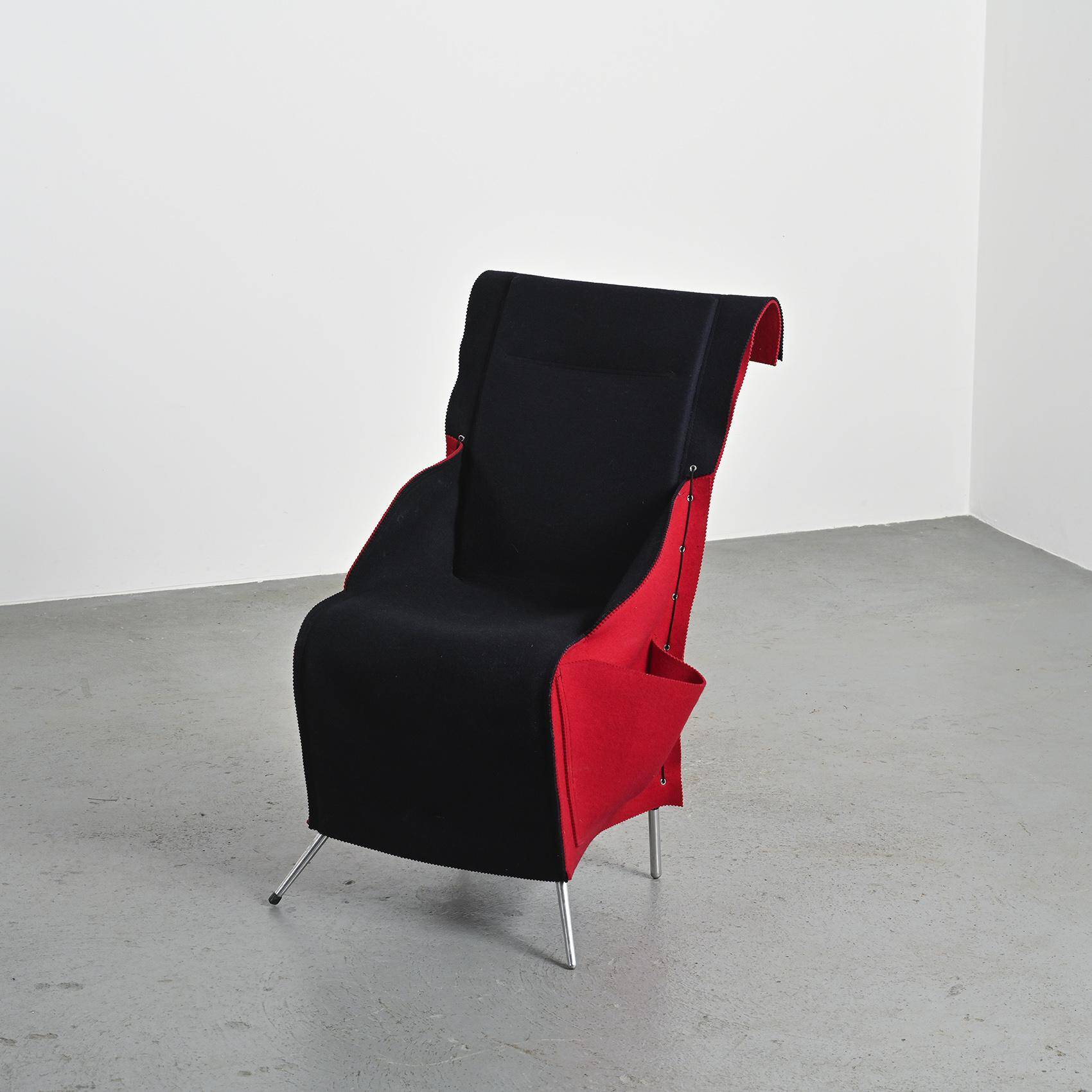 Filzka armchair by Borek Sipek for Scarabas, Netherlands, circa 1990