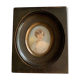 Signed miniature portrait
