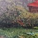 Peinture à l'huile sur carton, première moitié du XXe siècle, signée