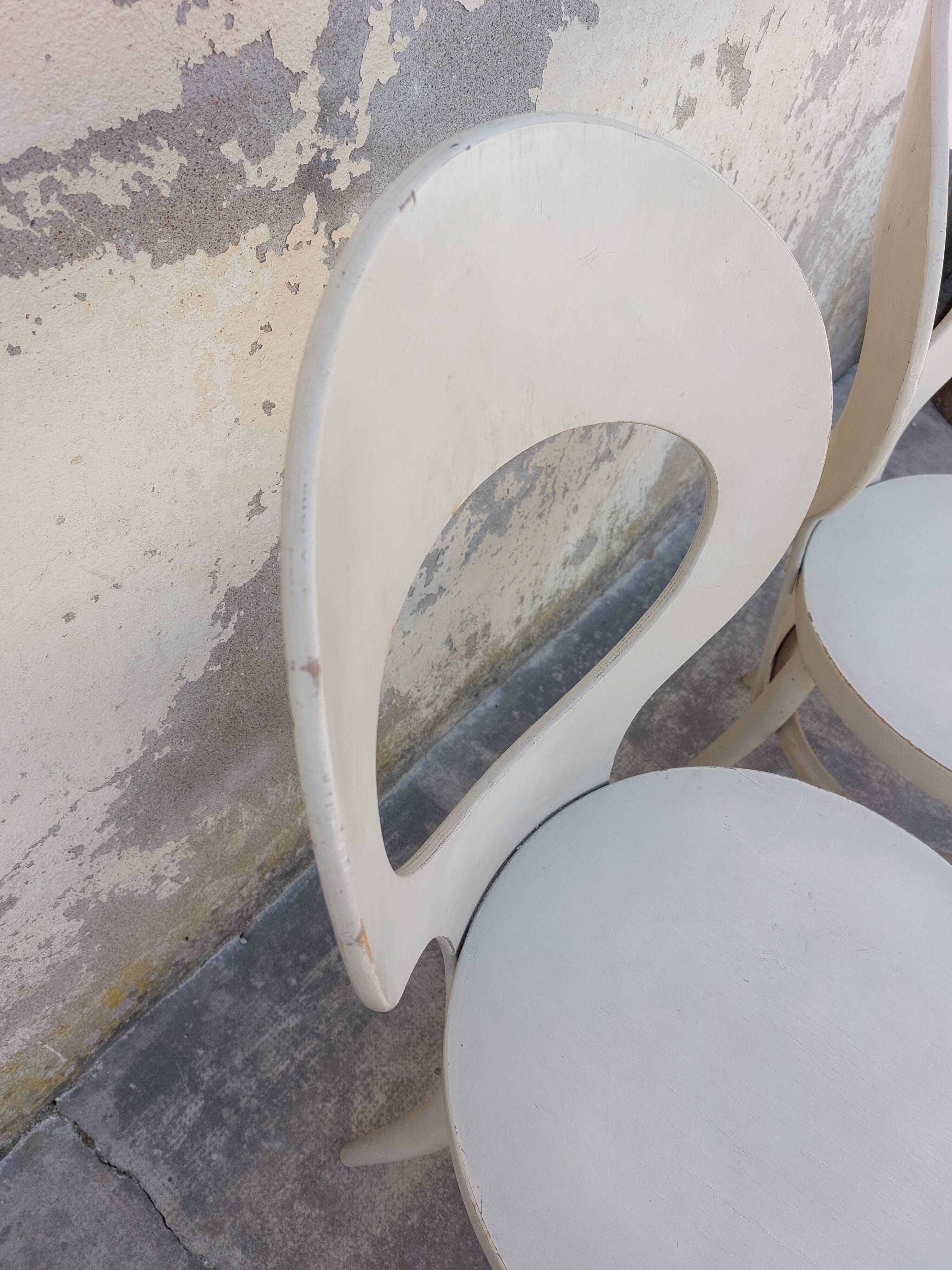 Pair of baumann chairs seagull model