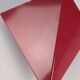 Geometric Red Metal Wall Sconces, 1970s