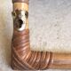 Vintage rattan shelf