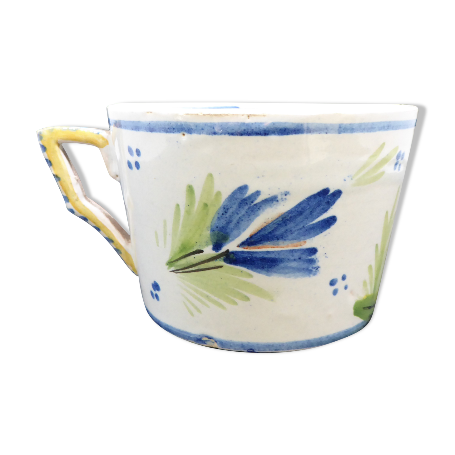 Quimper earthenware cup