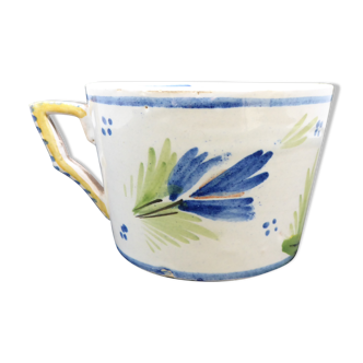 Quimper earthenware cup