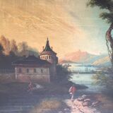 Trumeau ancien 144 x 80 cm