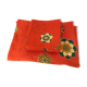 Round tablecloth and 7 towels seventies 70s