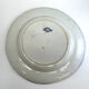 Round dish Creil Montereau white and blue bindweed