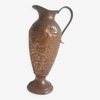 Copper pitcher 20cm morif floral