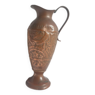 Copper pitcher 20cm morif floral