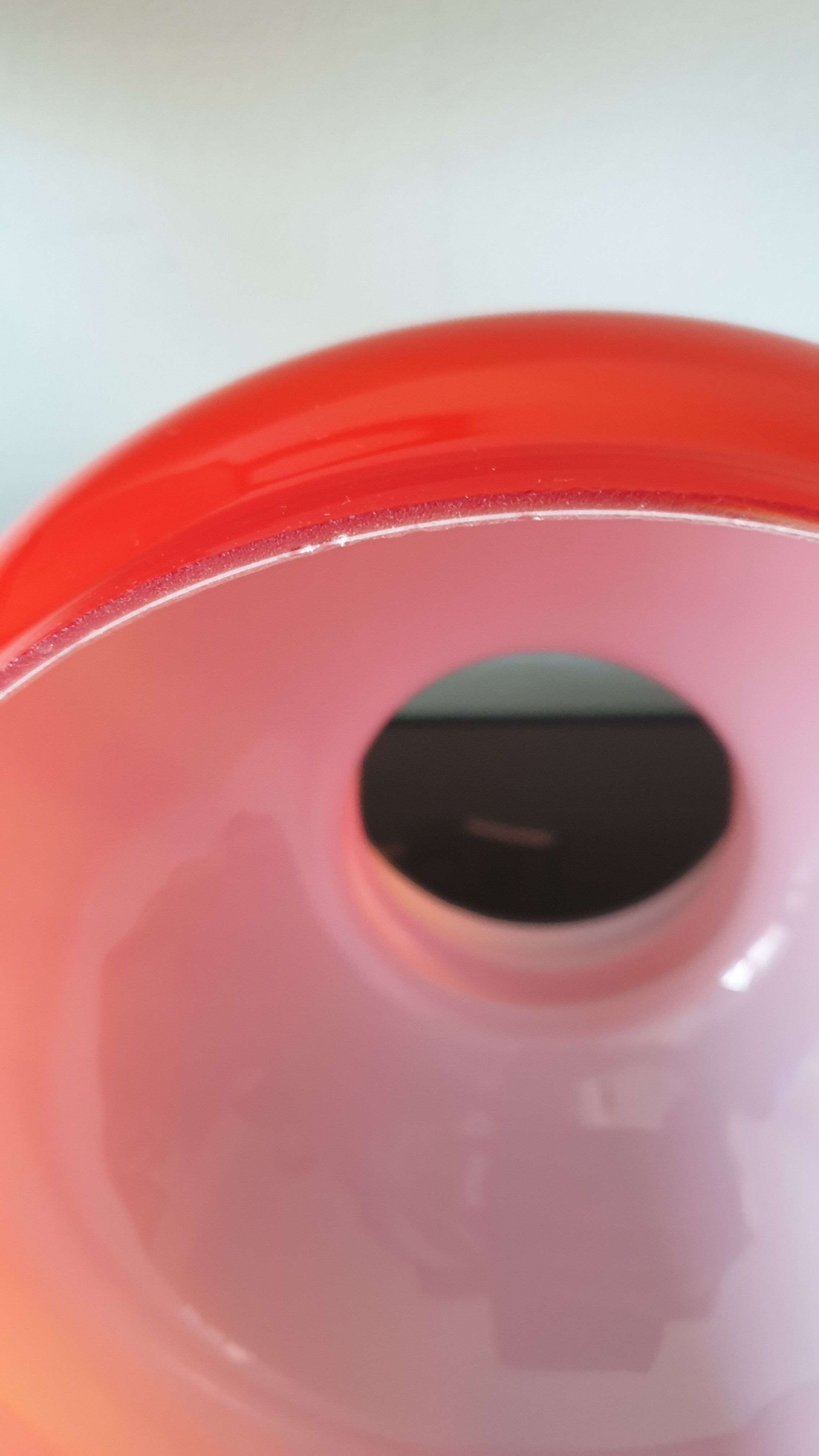 Abat day vintage opaline glass orange 1970