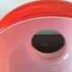 Abat day vintage opaline glass orange 1970