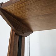 1960s teak floor/sky bookcase with shelves and compartment