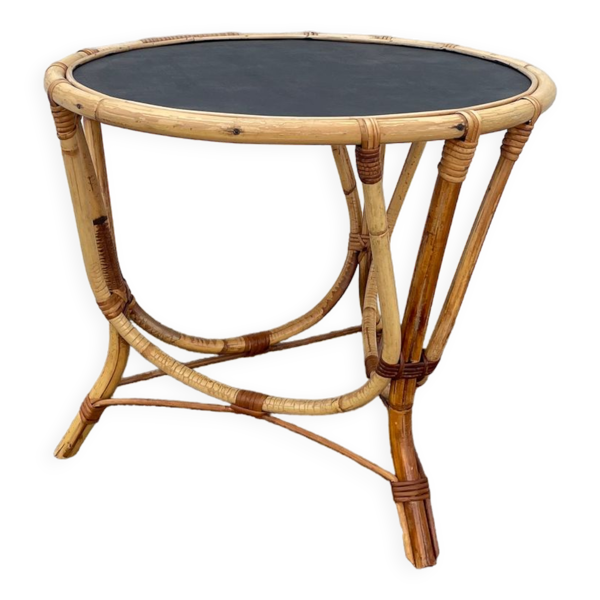 Table basse en rotin