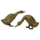 Pair of Bronze Ducks and Geese Figurines France 1940s