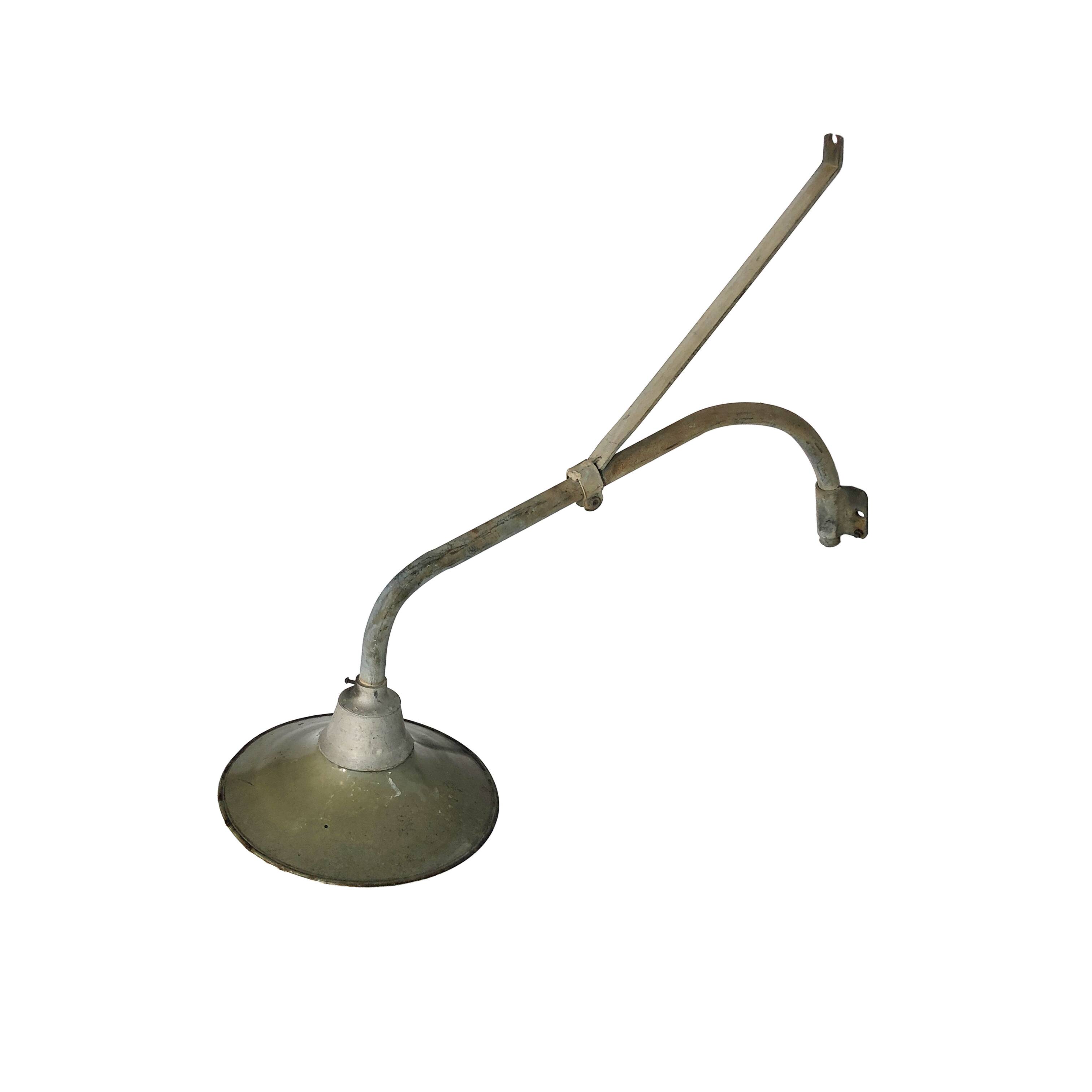 Large Greek Industrial Army Wall Light 1  1950s