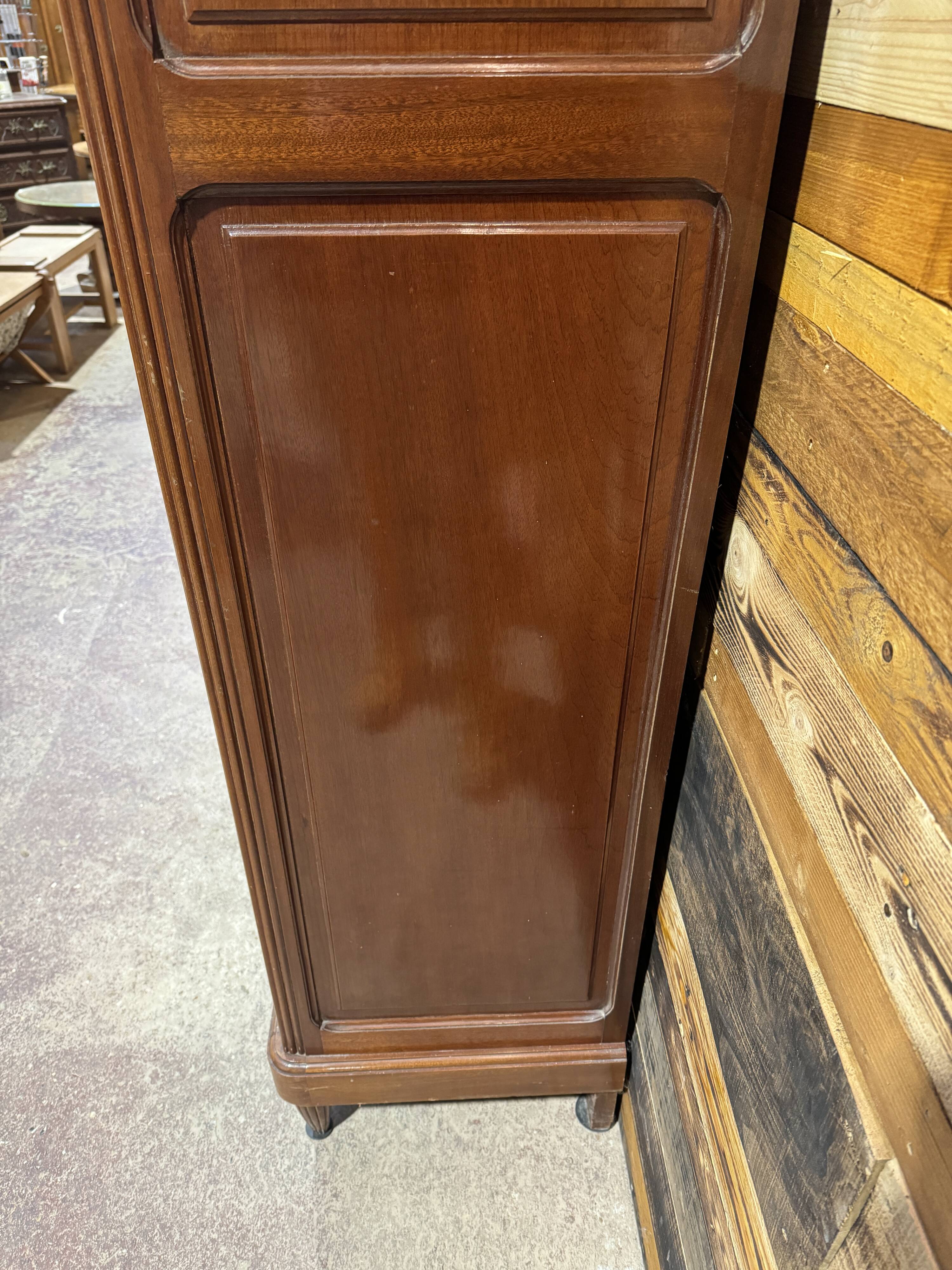 Art Deco Walnut Office Cabinet