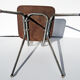 Chaise en formica blanche