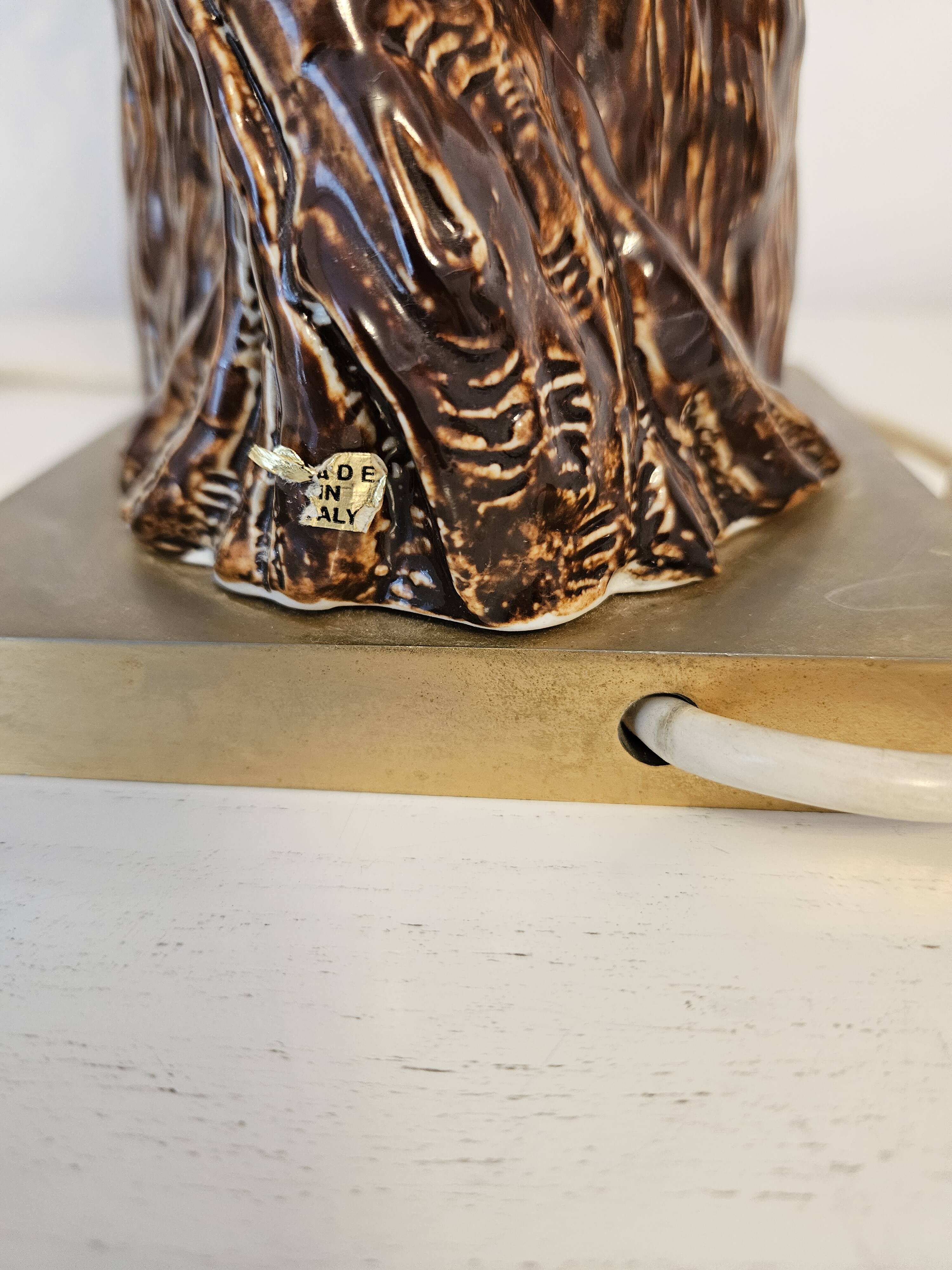 Lamps/vintage, a pair of unique mangani lamps, italy, 1960s/1970s.