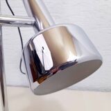 Chromed metal desk lamp