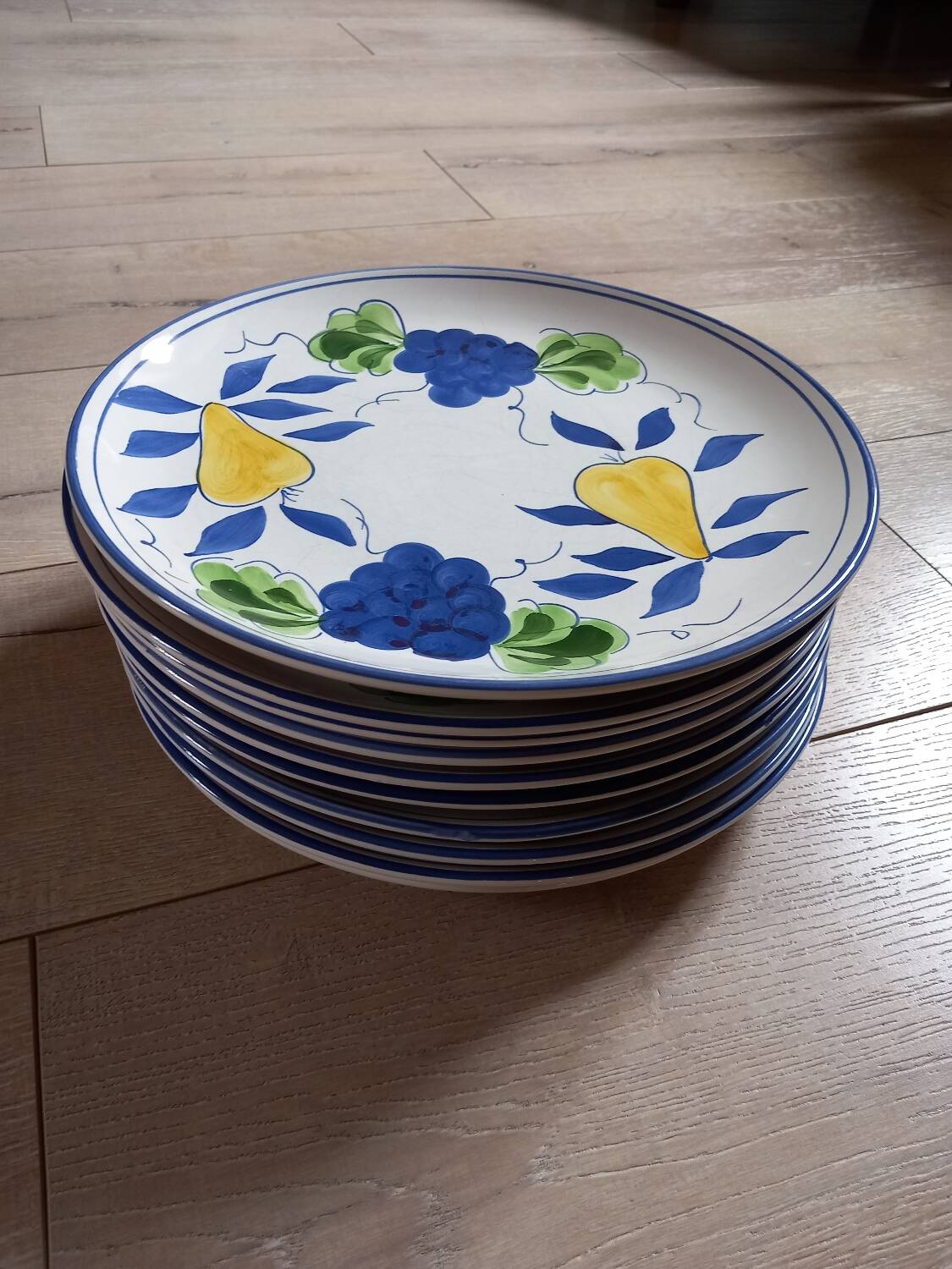 10 vintage dinner plates