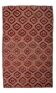6x10 Geometric Pattern Vintage Kilim Rug, 188x309 Cm