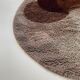 Multi-color high pile rug Desso, Netherlands, 128cm