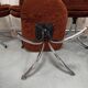 Set 6 chaises baquet velours chrome années 70