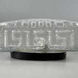 1960s 1970s Lamp Light Ceiling Flush Mount Glass German Design